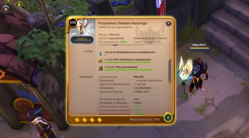 Przebudzenie broni bonusy lista modyfikatorow