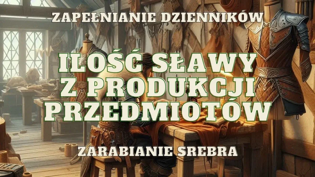 ilosc slawy tworzenie przedmiotow zarabianie srebra produkcja
