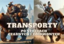 sety transportowe po czarnych czerwonych strefach niedzwiedzie dziki konie
