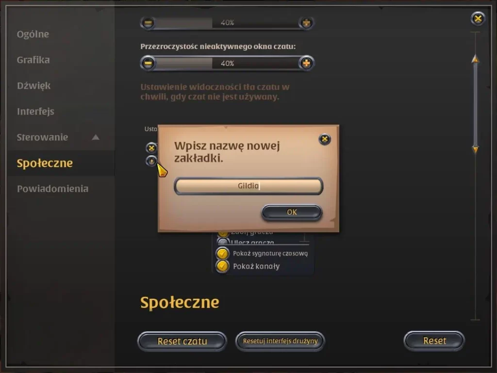 tworzenie nowej zakladki czatu