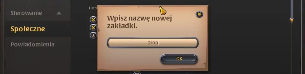 tworzenie zakladki drop loot logger